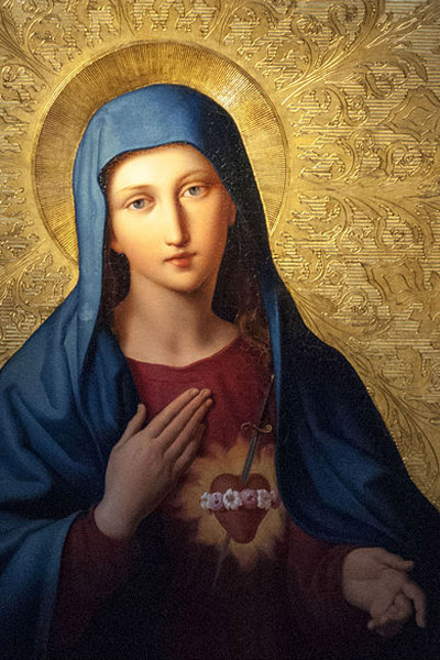 Immagine votiva del Cuore Immacolato di Maria