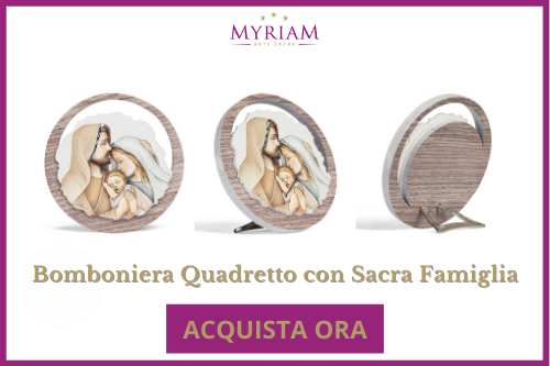 Bomboniera Quadretto Con Sacra Famiglia